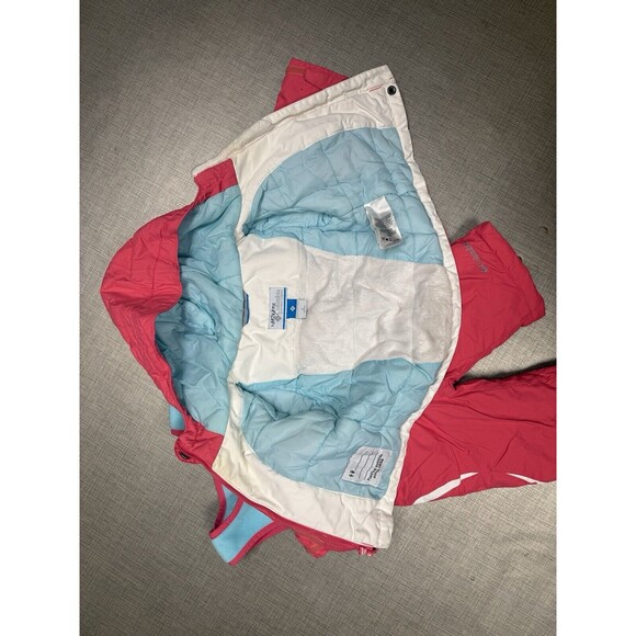 Columbia 2 Peice Snowsuit Set 12 Month Pink Overalls Coat WARM - Picture 6 of 6